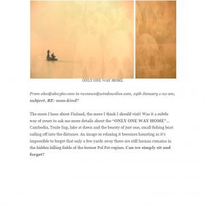 ALEC VON BARGEN interviewed by art critc Ruxandra Balboa-Pöysti