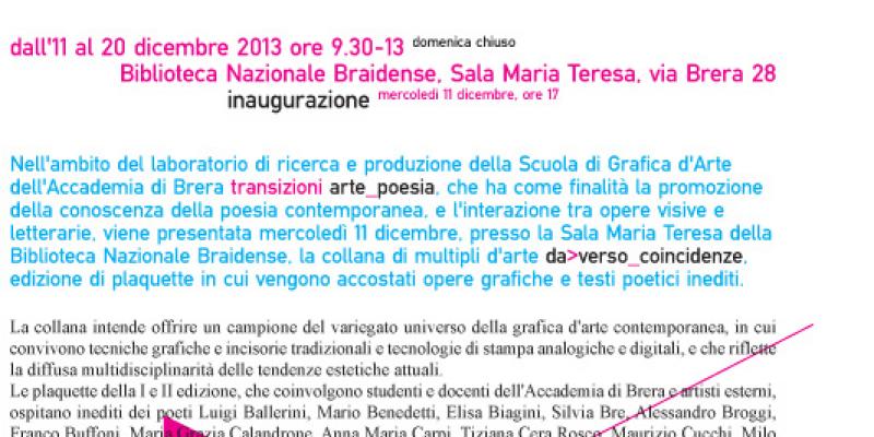 da>verso_coincidenze/edizioni 2012-2013