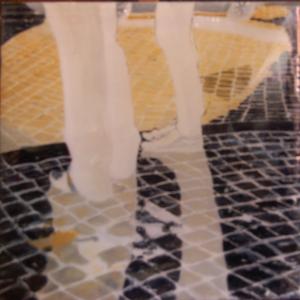  un'opera di Giusy Lauriola per i Campionati mondiali sciatori giornalisti