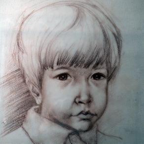 Massimino a 8 anni. Ritratto del Prof. Luciano Primavera