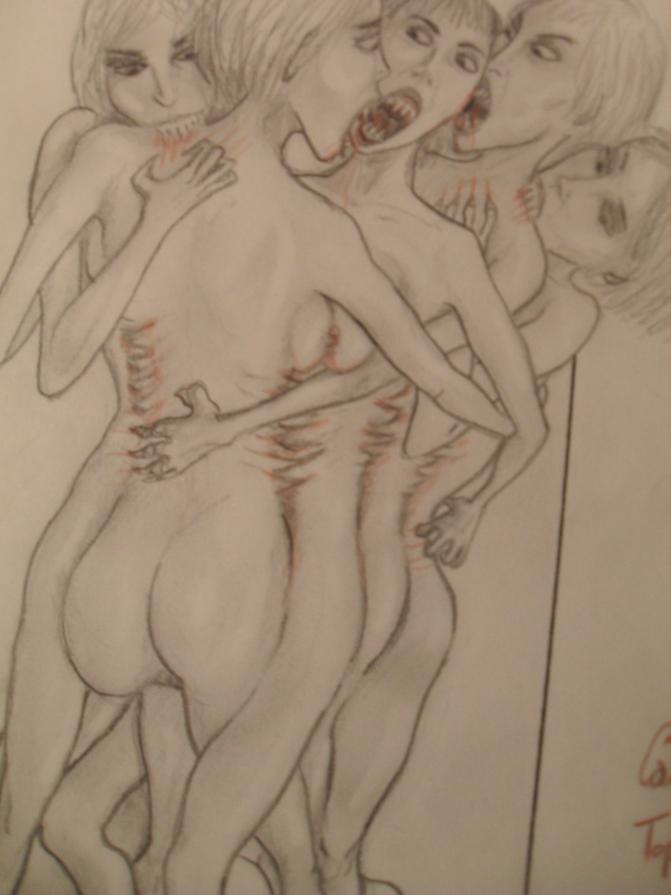 Cannibal top model fight - Piccole Arpie (particolare)