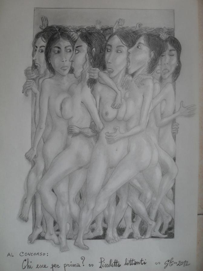 Piccolette lottanti - Al Concorso: Chi esce per prima? (particolare)