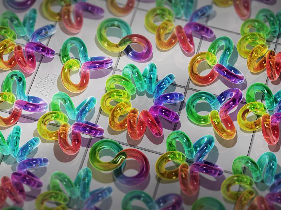 Coiled Rings of Glass