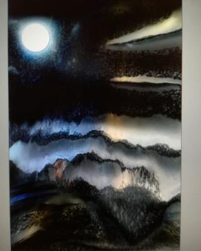 Onda su onda sul bagnoschiuma. 