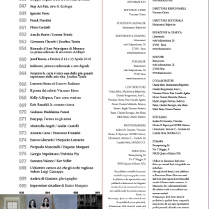 Mezza pagina su BIANCOSCURO rivista d'arte per gli amici di CELESTE NETWORK