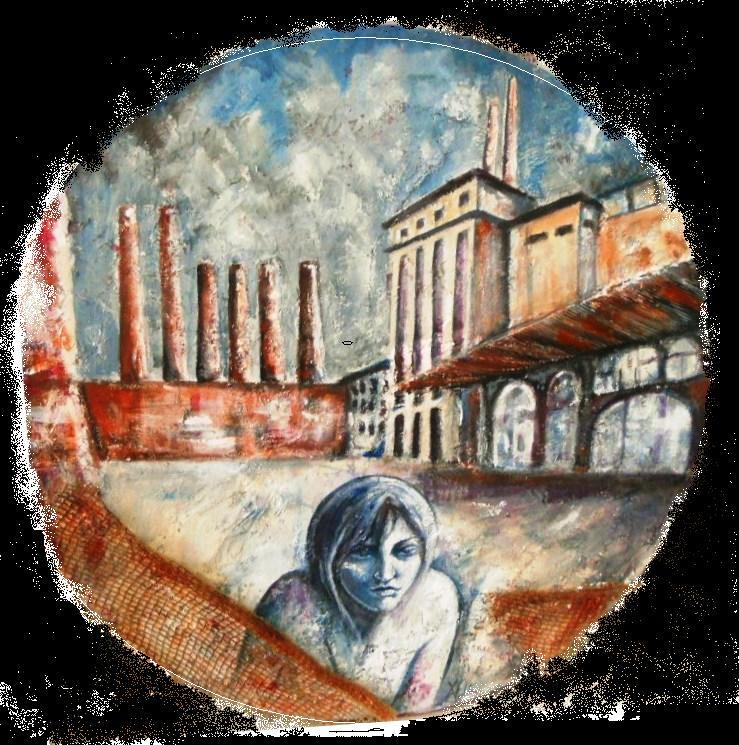 Paesaggio industriale.Italcementi