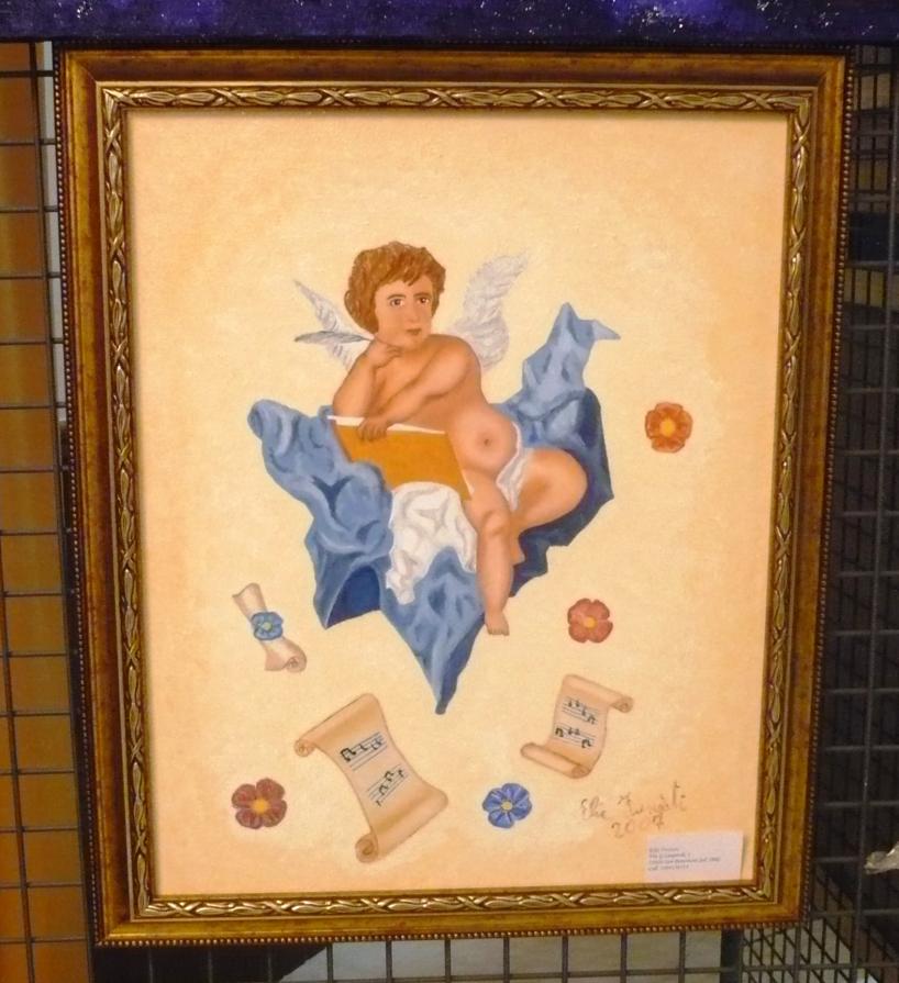 Angioletto con pergamena