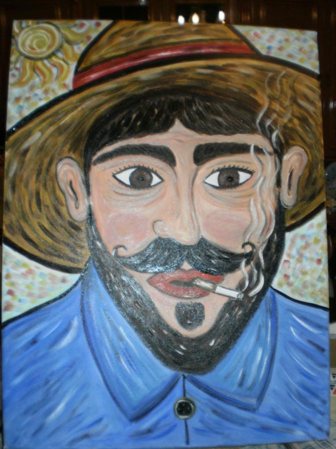 Uomo maturo che fuma