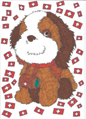 il cane san bernardo(omaggio alla svizzera)