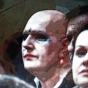 Al vernissage di Imran Qureshi.