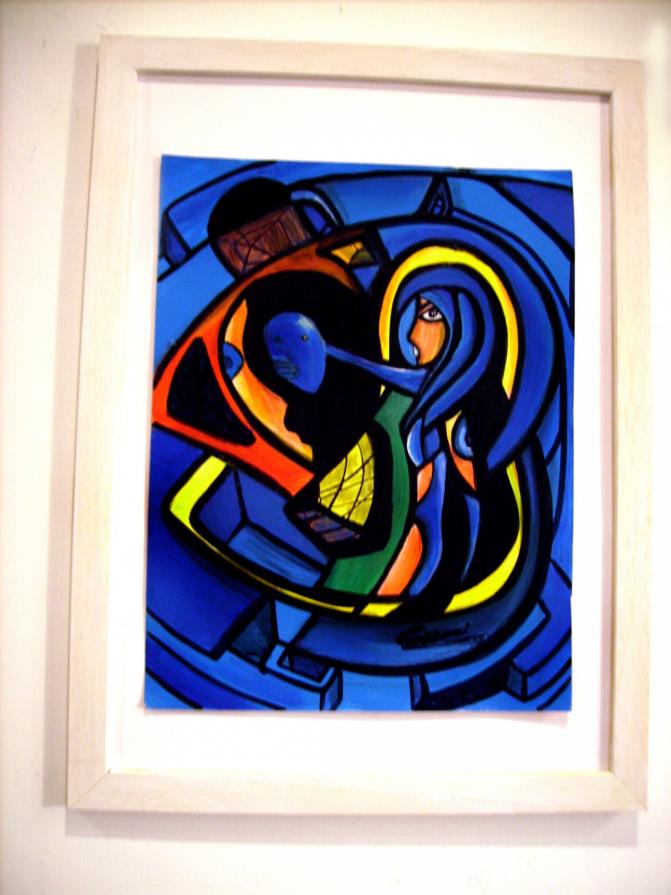 Mujer du Teatro COZZANI astratto dipinto abstract 