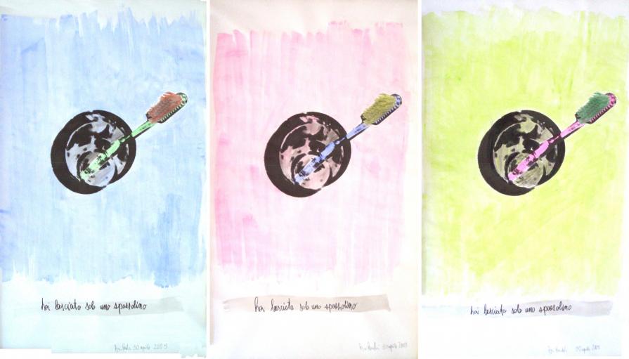 hai lasciato solo uno spazzolino