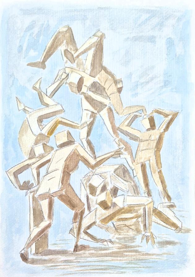 Figure cubiche (da Luca Cambiaso)