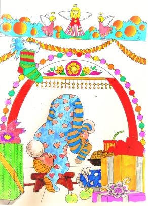 Un soffio di polvere di stelle...e il mondo si tinge di Natale !!! ...