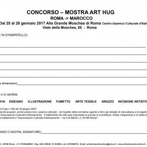 III EDIZIONE Concorso  INTERNAZIONALE ART HUG – ROMA-MAROCCO 2017