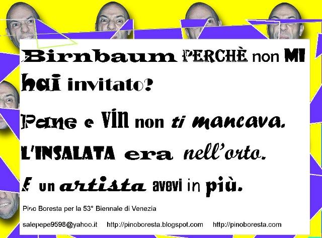 A Subversive to the 53° Biennial exhibition in Venice