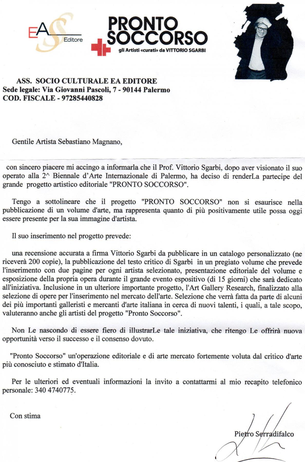 "Pronto soccorso" a cura di Vittorio Sgarbi