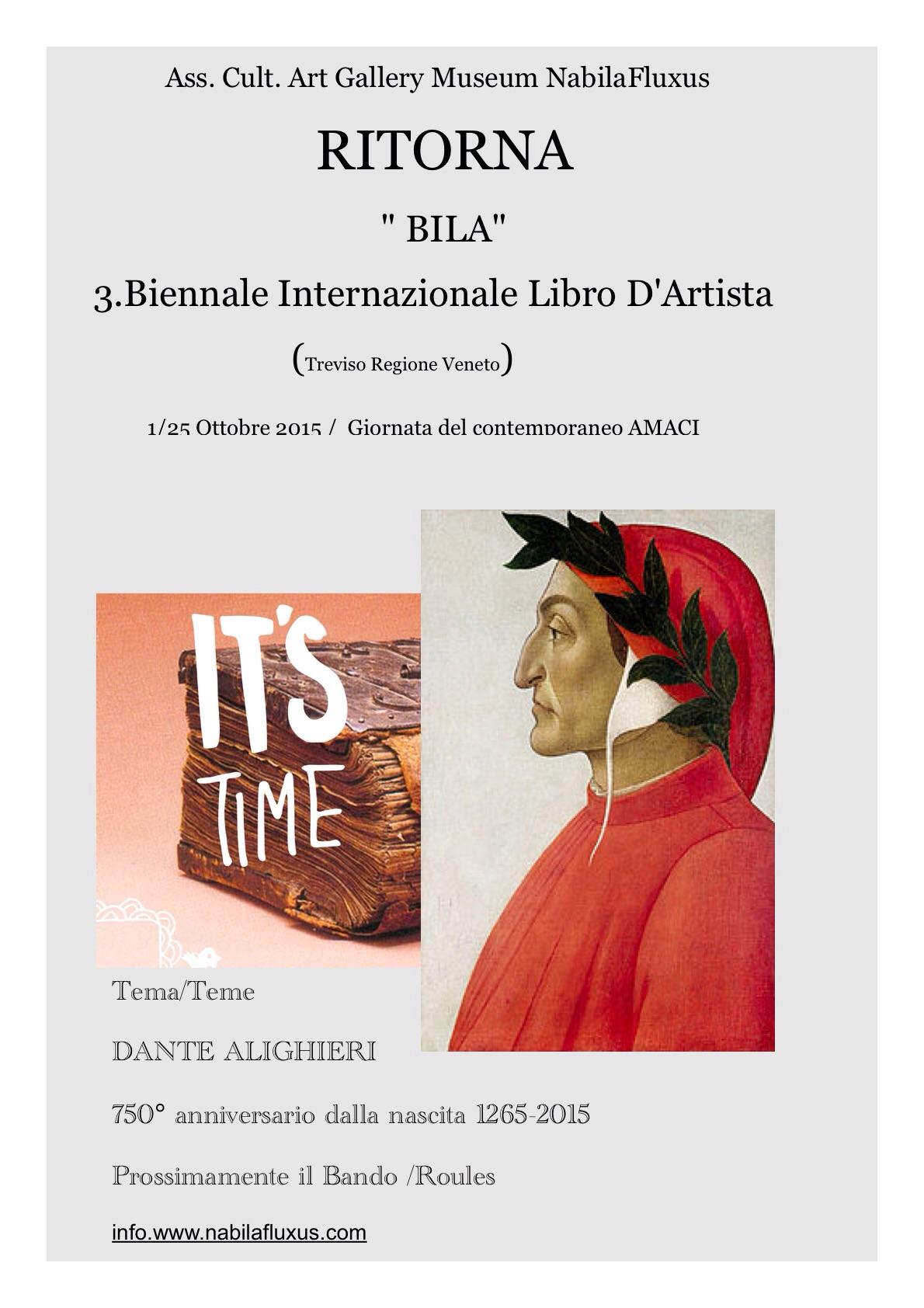 III BILA -BIENNALE INTERNAZIONALE DEL LIBRO D'artista Treviso Regione Veneto