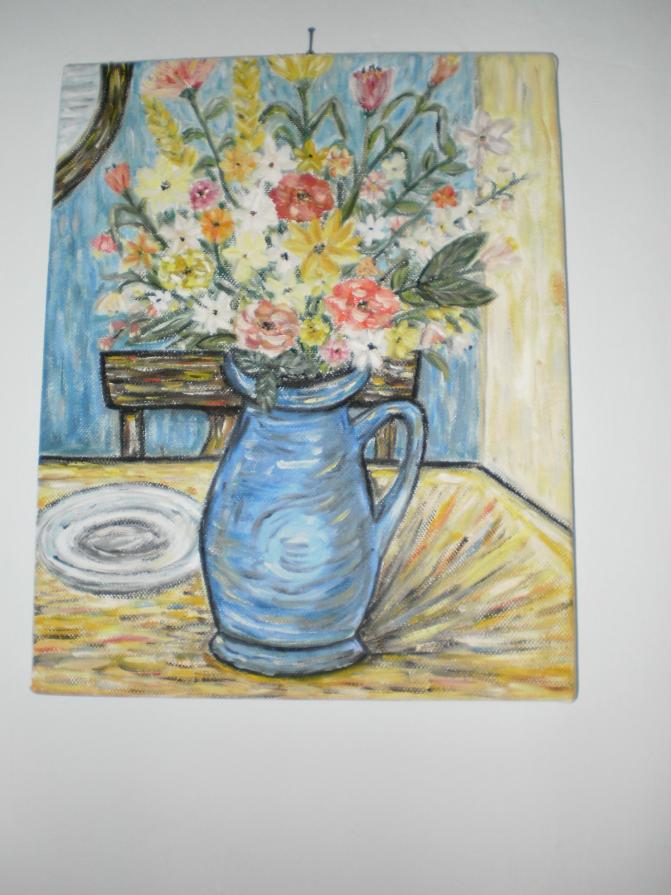 Vaso con fiori misti
