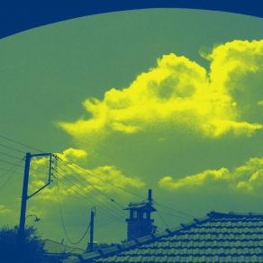 roofs and yellow clouds