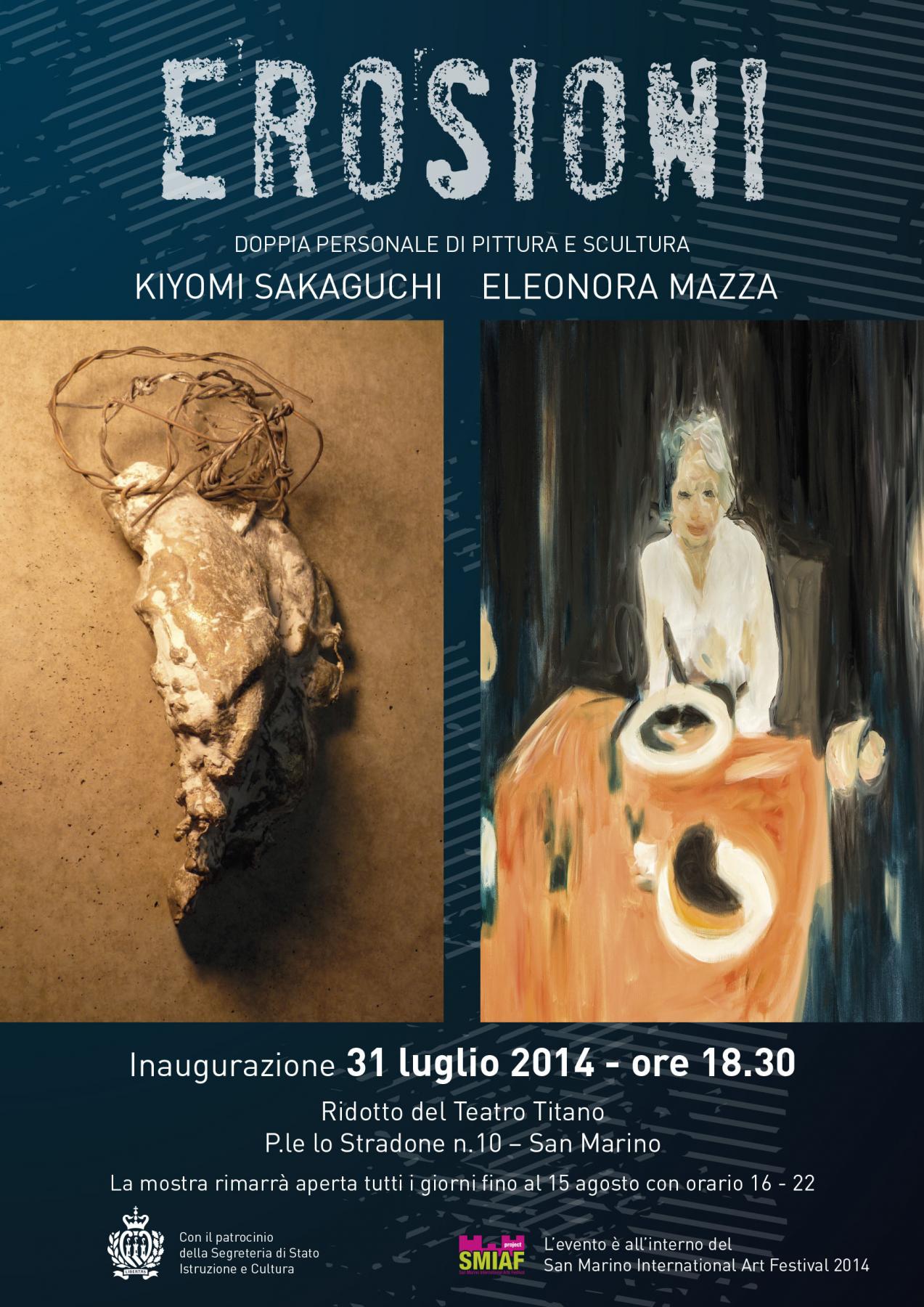 Erosioni - Bipersonale di Kiyomi Sakaguchi e Eleonora Mazza