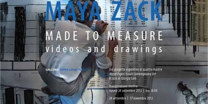 Maya Zack "Made to Measure, videos and drawings" presso la galleria Marie-Laure Fleisch, fino al 17 novembre Maya Zack
