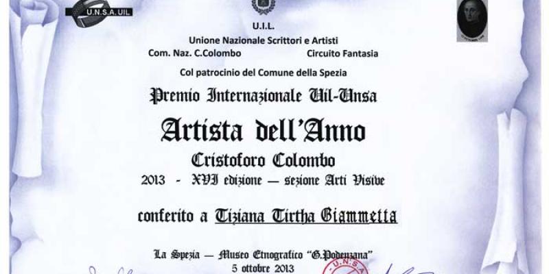 Artist of the Year prize Artist of the Year prize