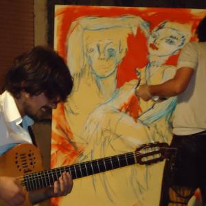 FRUNTE DE LUNA: Performance pittorica