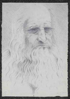 Copia dell'autoritratto di leonardo da vinci