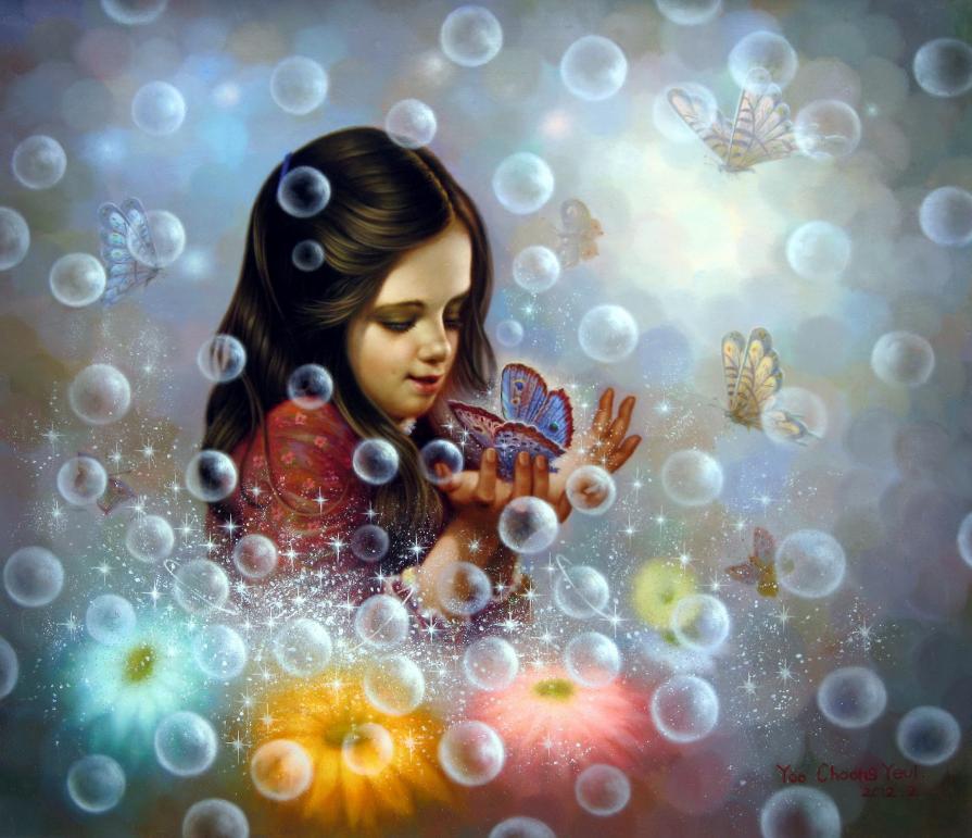 Soap Bubble girl 2