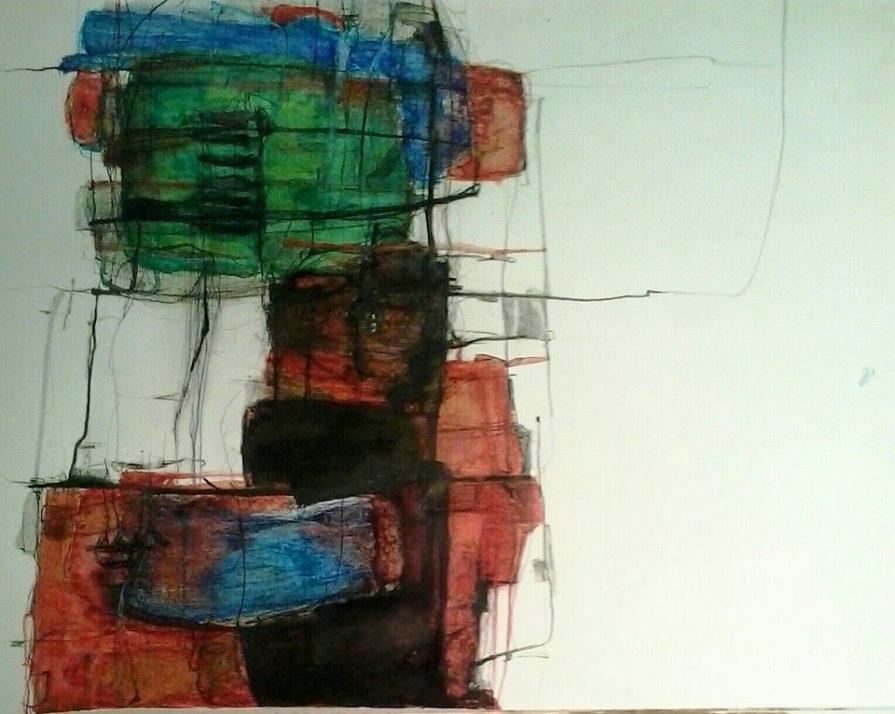 Composizione - Tecnica mista su carta 2014