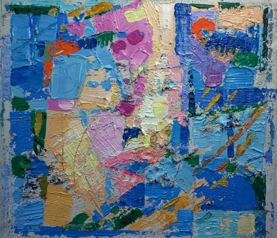 Fabio Modica | Prisoner of matter VIII - mixed media on canvas - cm 70x60 - 27,5x23,6 inches - 2015 - Lowe Gallery - USA