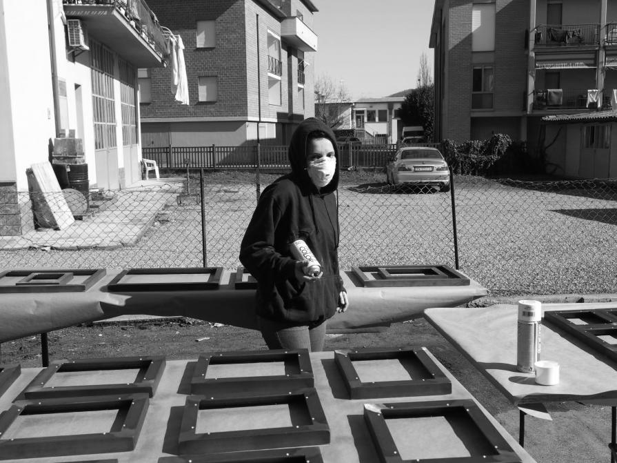 preparazione cornici