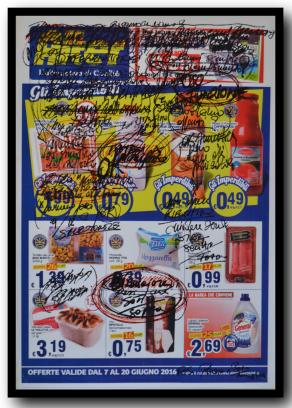 brainstorming su poster pubblicitario 