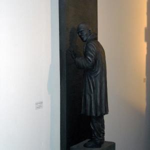 Il Maestro di scultura Denis Raccanelli alla ArteArte di Mantova.