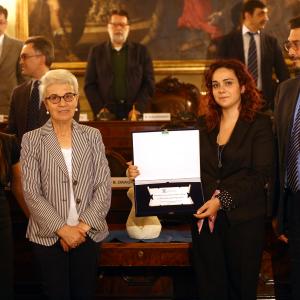 Cerimonia conferimento del Premio "Città delle Dame" a Martina Giangrande- Provincia di Bologna -
