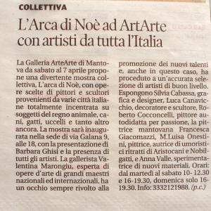 ZOO D'ARTE, L'ARCA DI NOè ALLA GALLERIA ARTEARTE DI MANTOVA