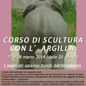 Corso di scultura con l'argilla