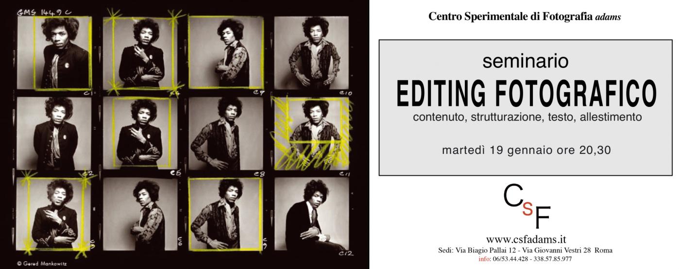 Seminario di editing fotografico 