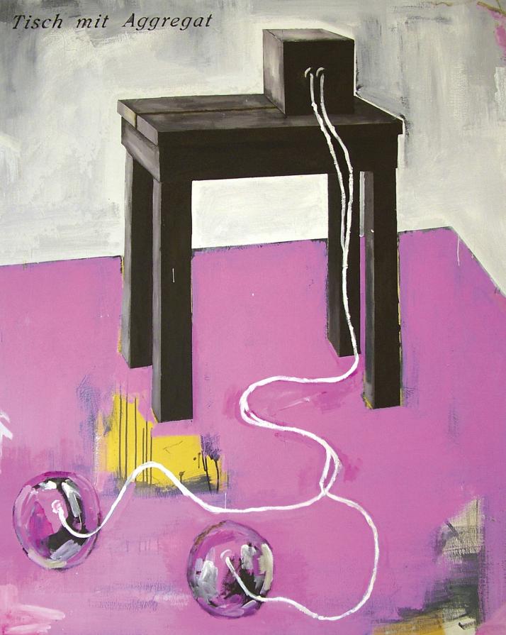 Tisch mit aggregat (to Joseph Beuys)