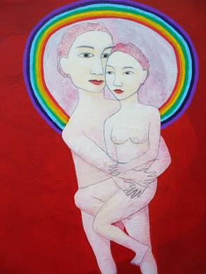 Couple With Rainbow Halo