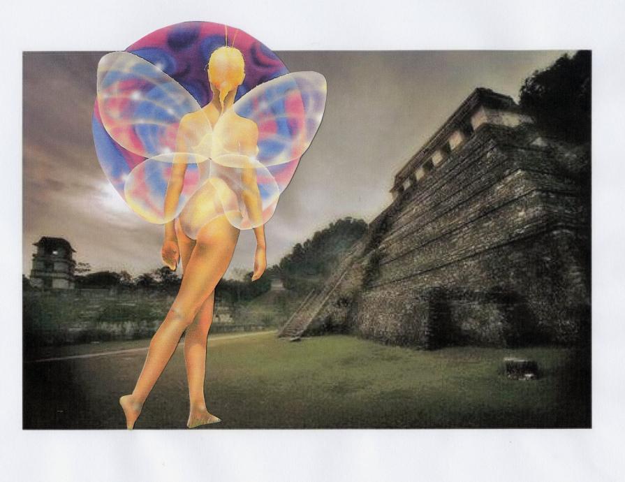 Quetzalcòatl visita le rovine di Teotihuacan