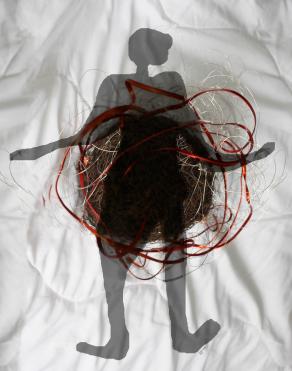 In Red  In Brown the rolling ball of the time " the Fate"