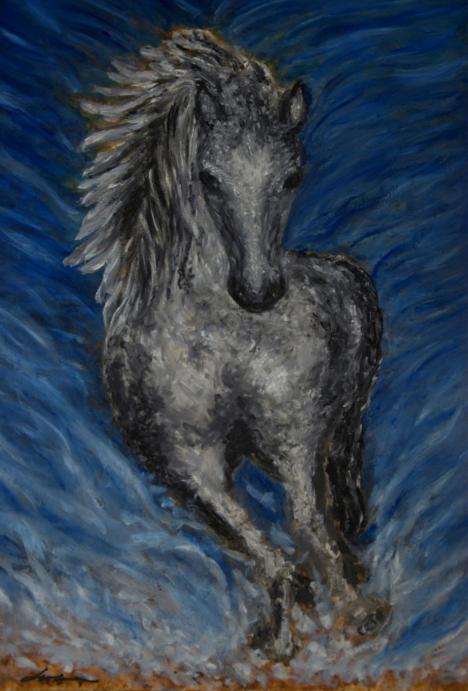 Silver Lusitano Horse