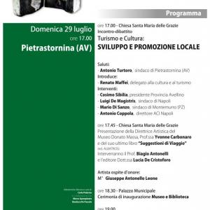 Locandina inaugurazione Museo Donato Massa - Pietrastornina (AV)
