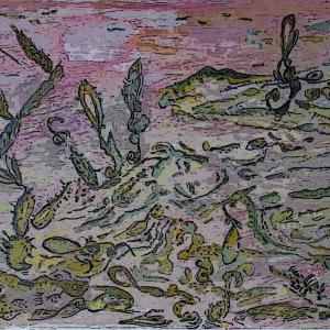 Catus with Music and a young woman 