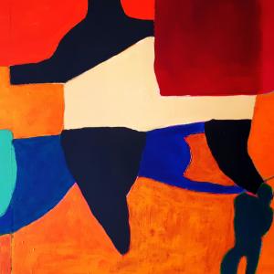 Orange was the colour of her dress