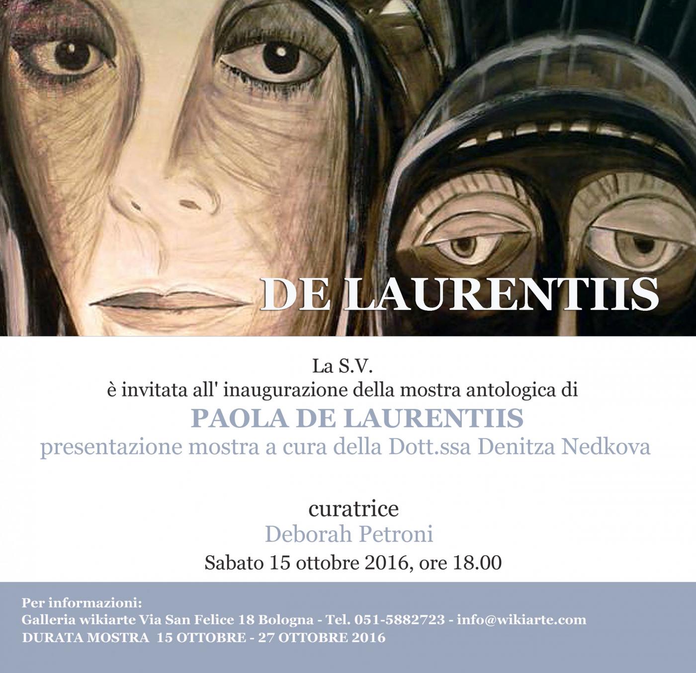 Mostra Antologica di PAOLA DE LAURENTIIS presenta Denitza Nedkova