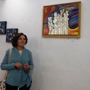 Maristella Angeli present at the inauguration "Asylum: fear as [Art]"