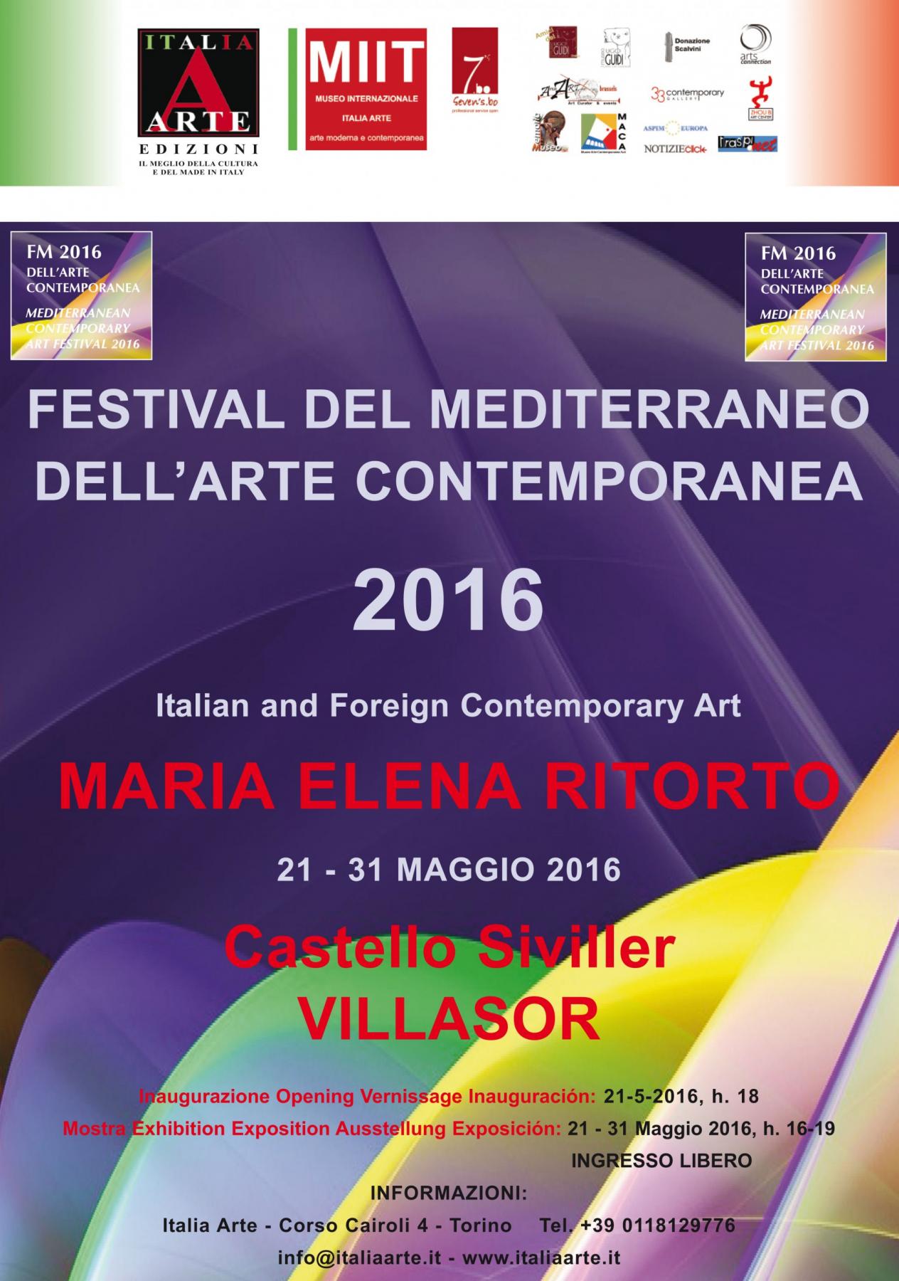 “FESTIVAL DEL MEDITERRANEO DELL’ARTE CONTEMPORANEA 2016 “  